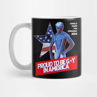 Trump Mugshot Proud To Be G*Y in America Mug